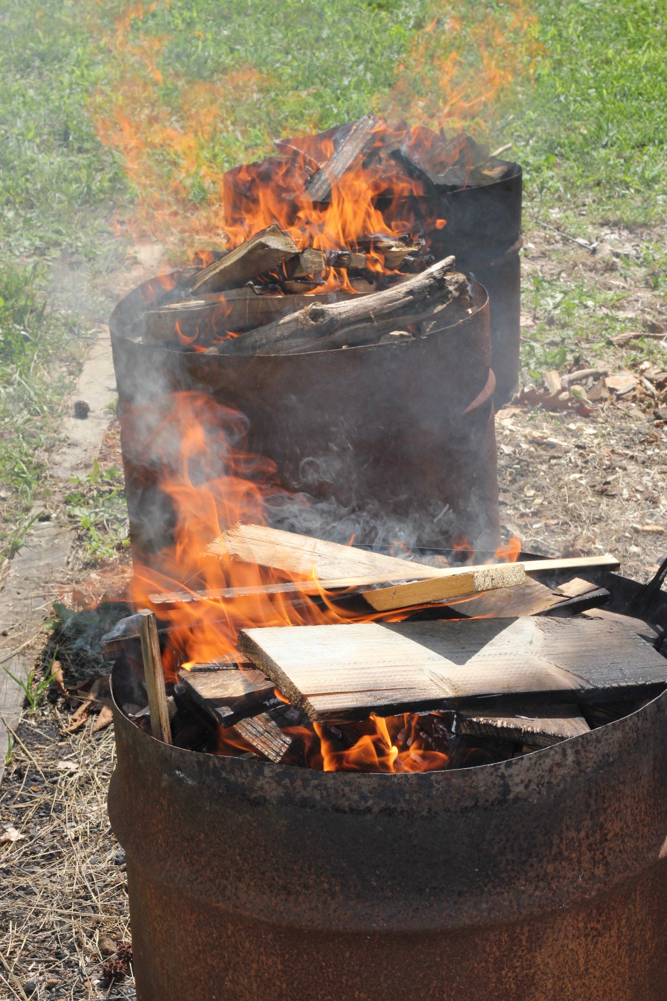 Set of 3 Pit Fired Vessels