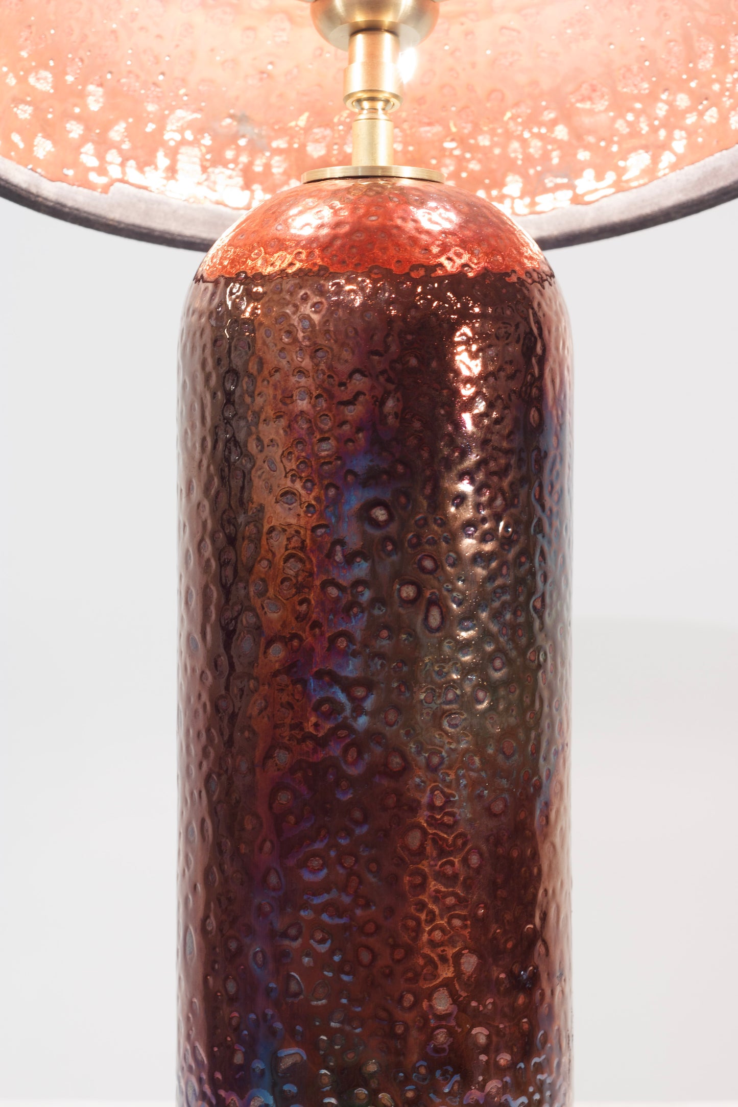 Raku Lamp - Copper Fire