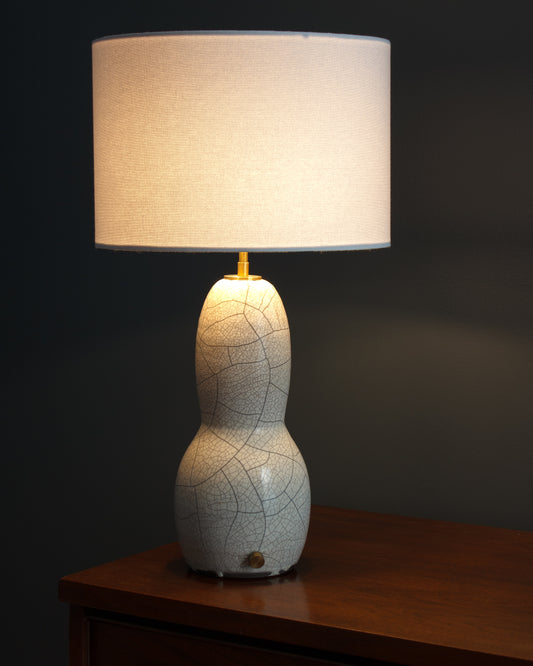 Crackled Raku Lamp