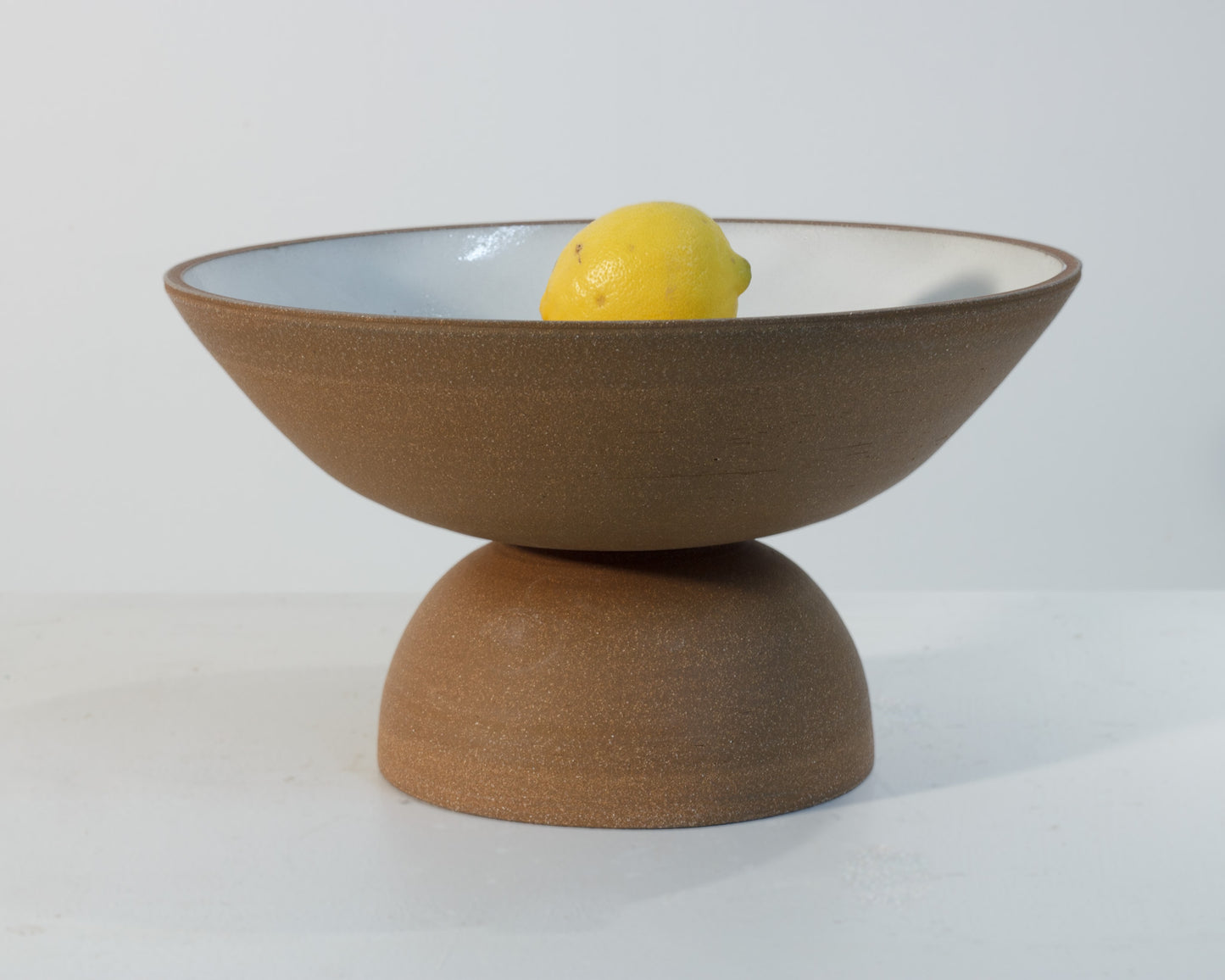 Red/Brown Pedestal Bowl