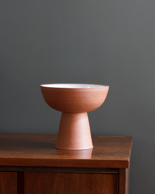 Red Arcilla Pedestal Bowl