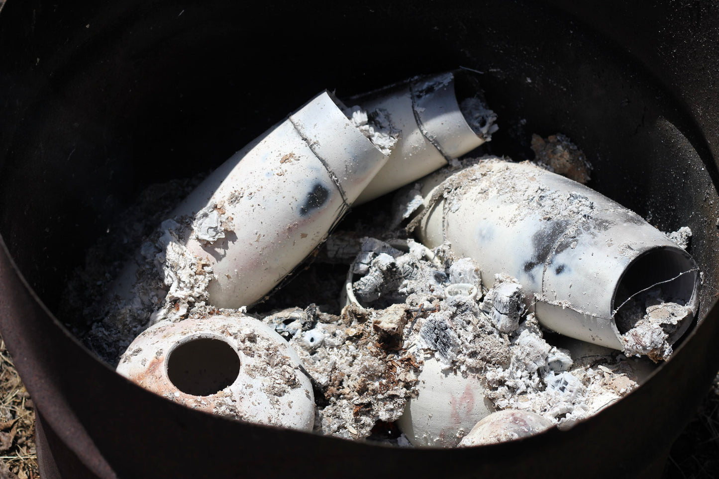 Set of 3 Pit Fired Vessels