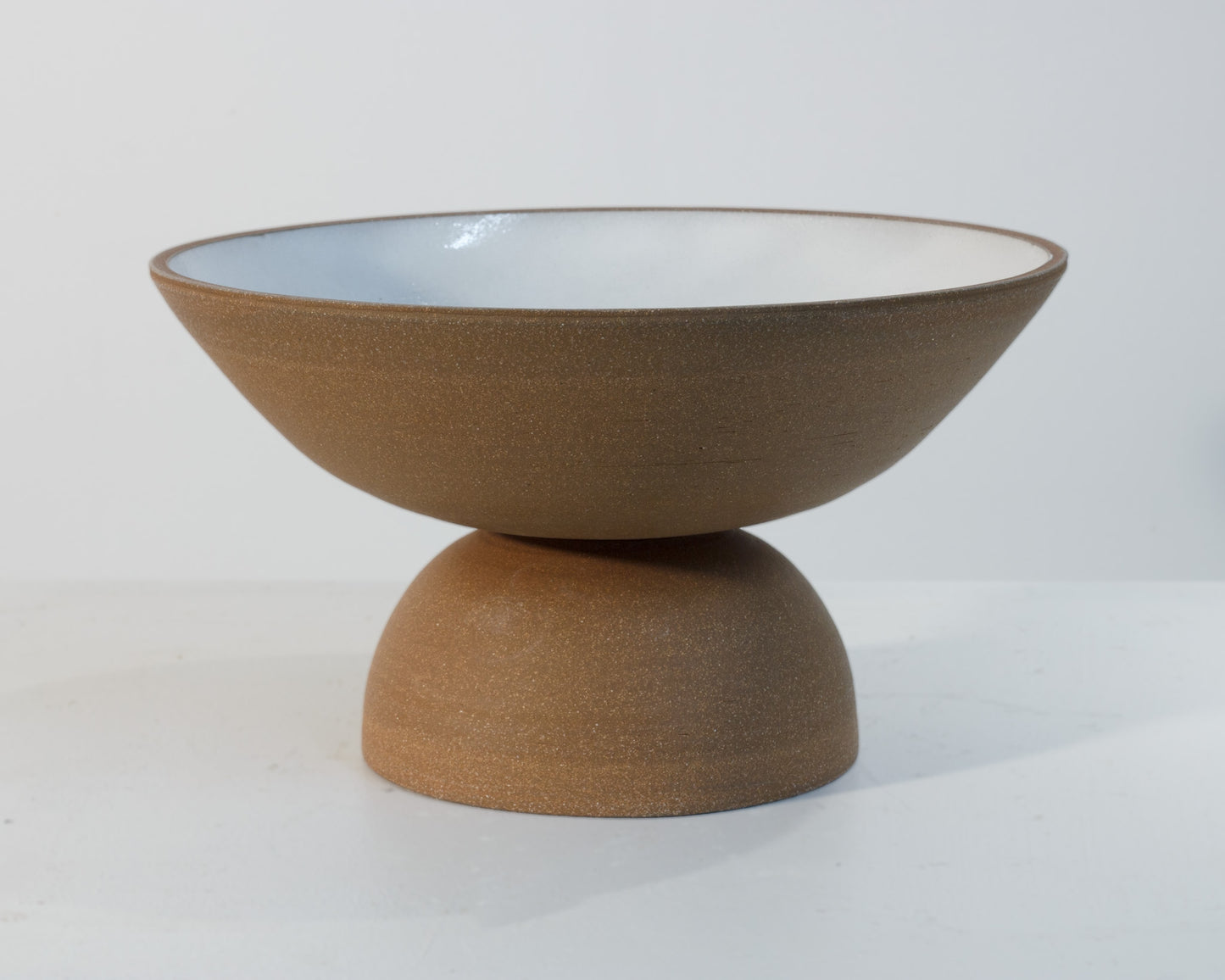 Red/Brown Pedestal Bowl