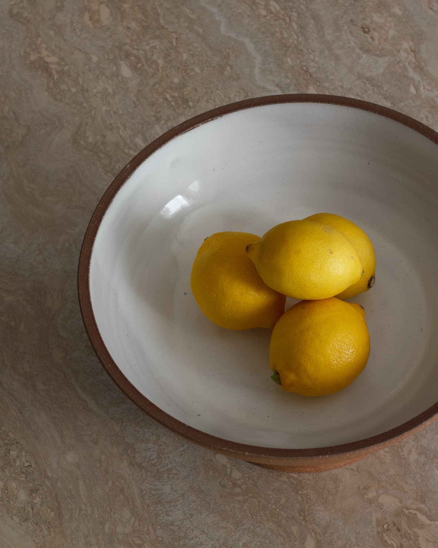 Red/Brown Pedestal Bowl