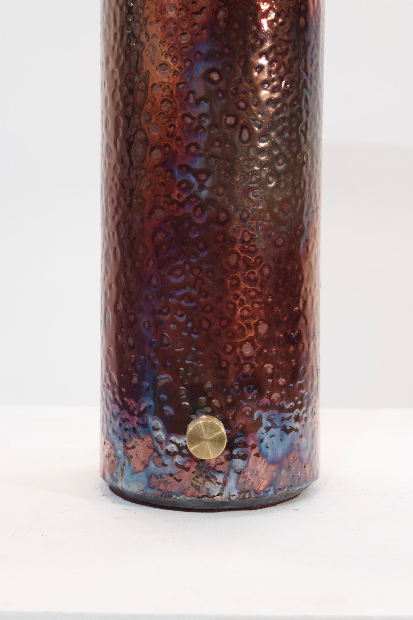 Raku Lamp - Copper Fire