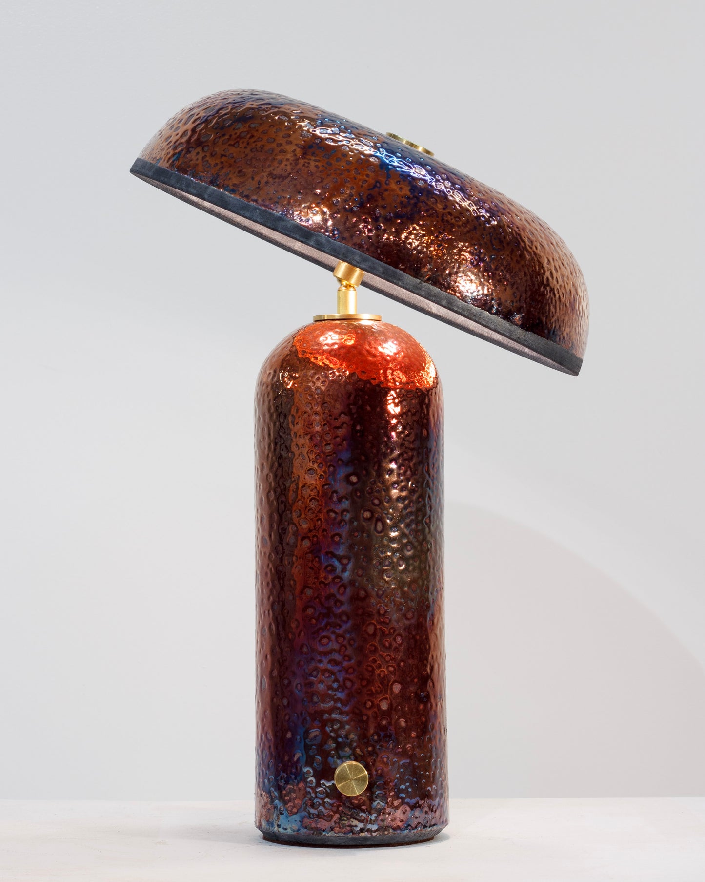 Raku Lamp - Copper Fire