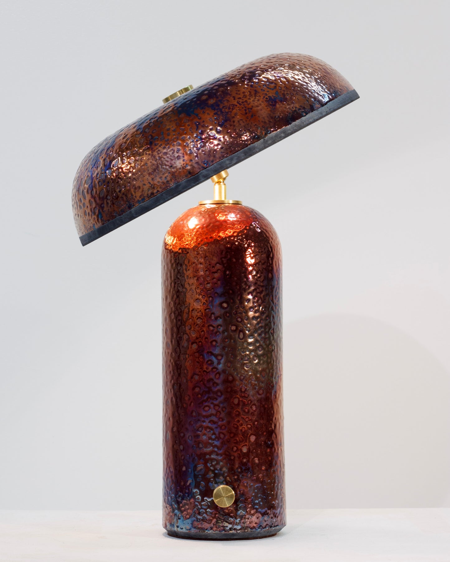 Raku Lamp - Copper Fire