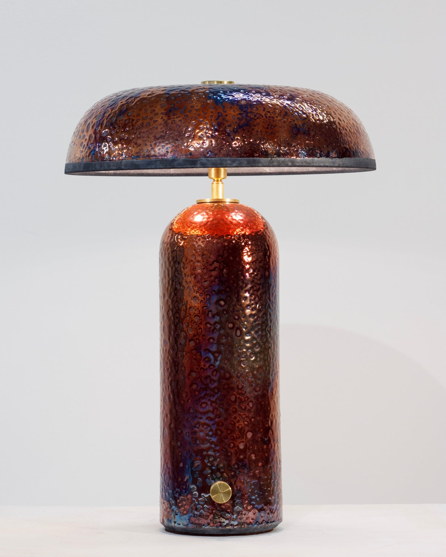 Raku Lamp - Copper Fire