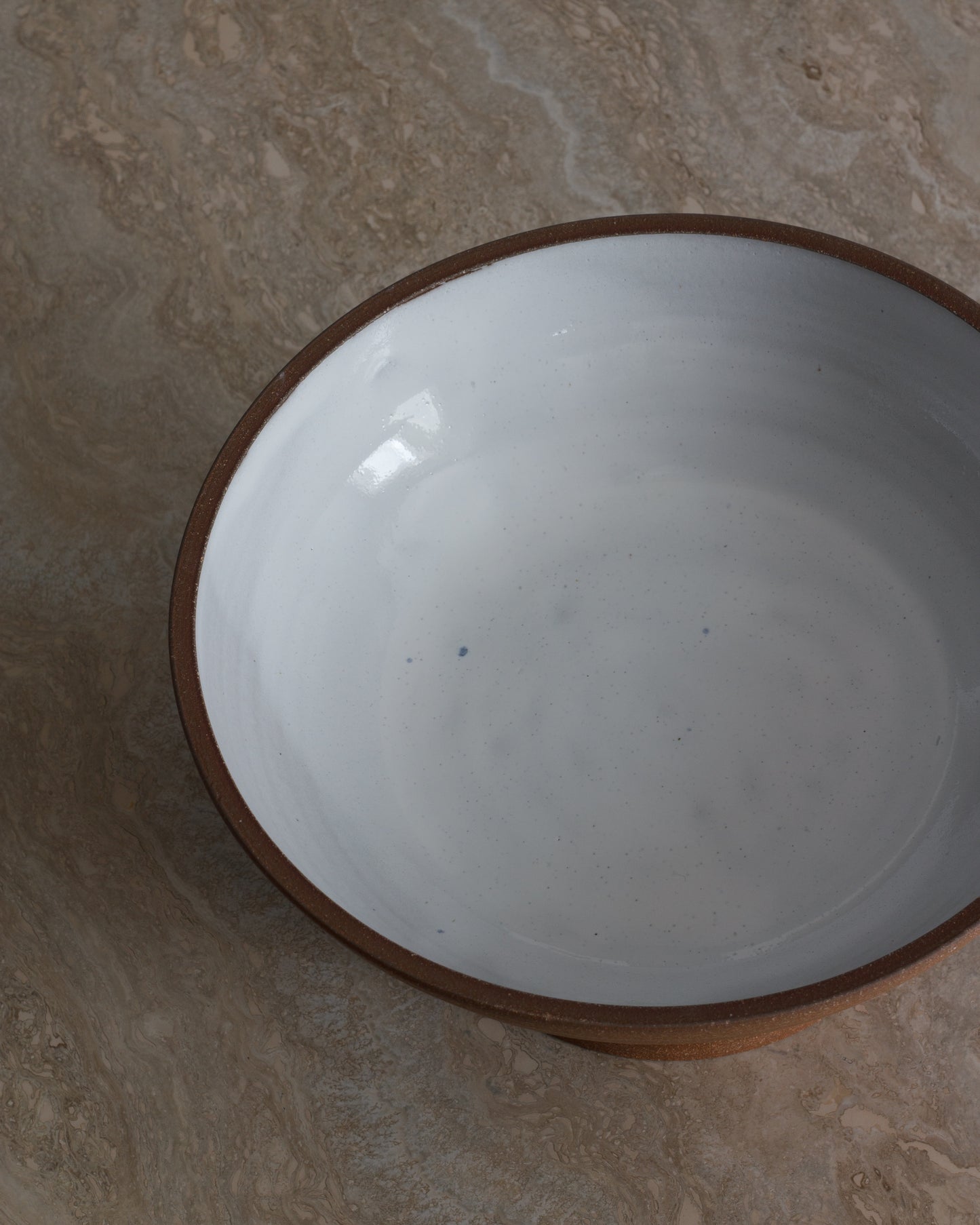 Red/Brown Pedestal Bowl