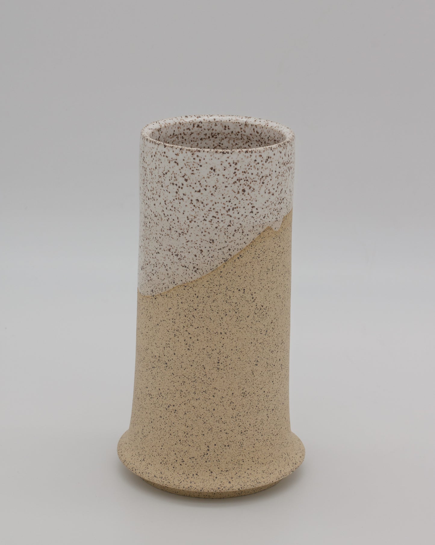 Speckled Vase - White