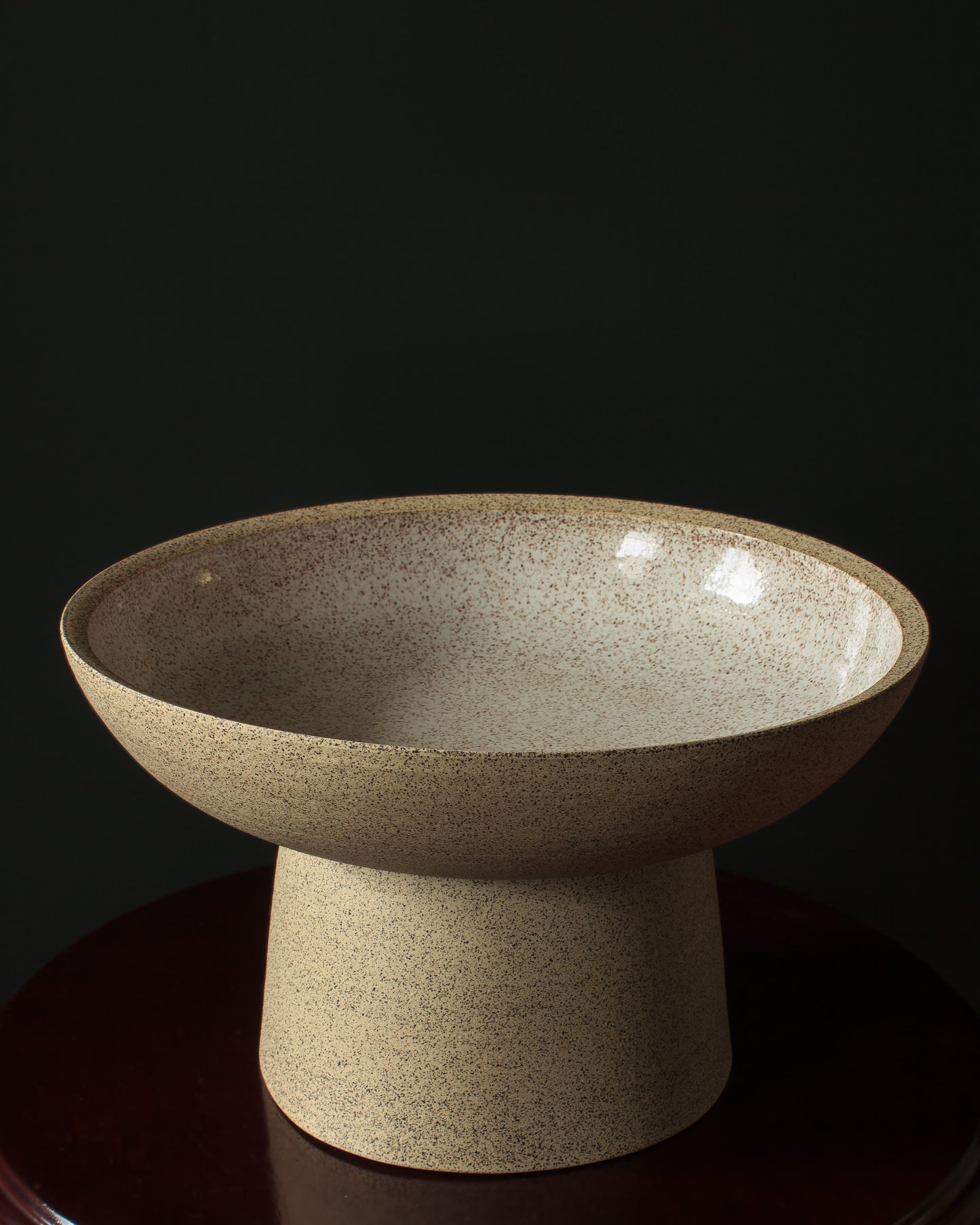 Speckled Pedestal Bowl