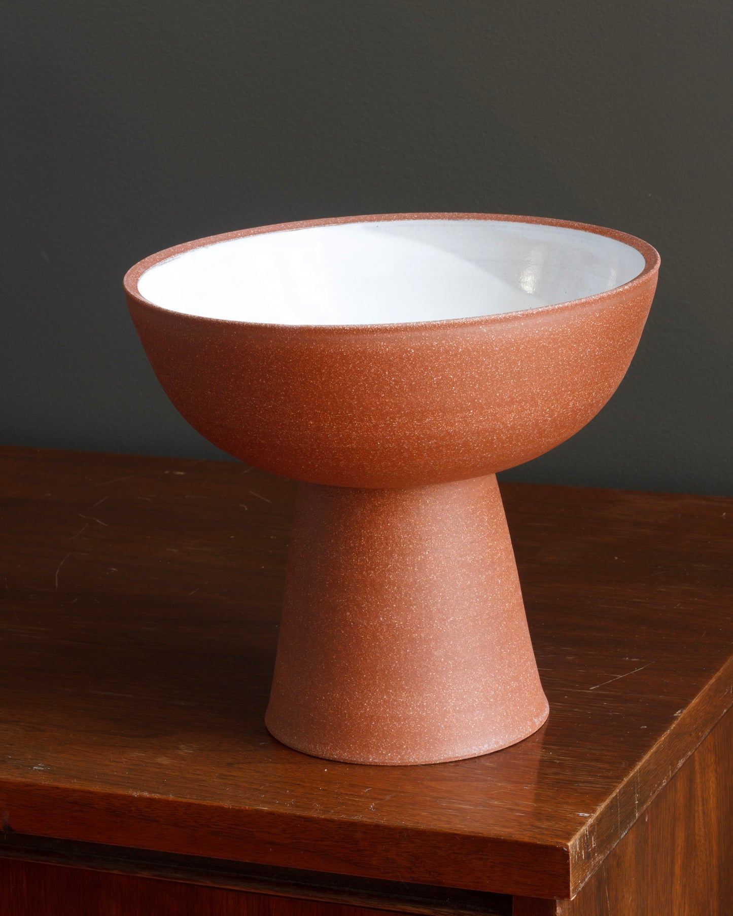 Red Arcilla Pedestal Bowl